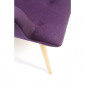 Кресло дизайнерское Beon Angel дерево, кашемир пурпурный Фото 9