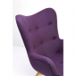 Кресло дизайнерское Beon Angel дерево, кашемир пурпурный Фото 7