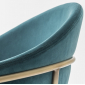 Кресло с обивкой PEDRALI Jazz сталь, вельвет синий Фото 7