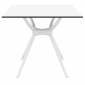 Столешница квадратная Siesta Contract Air Table компакт-ламинат HPL белый Фото 3