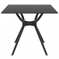 Столешница квадратная Siesta Contract Air Table компакт-ламинат HPL черный Фото 3