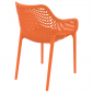 Кресло пластиковое Siesta Contract Air XL стеклопластик оранжевый Фото 7