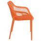 Кресло пластиковое Siesta Contract Air XL стеклопластик оранжевый Фото 6