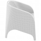 Кресло пластиковое плетеное Siesta Contract Aruba стеклопластик белый Фото 14