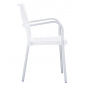 Кресло пластиковое Siesta Contract Bella алюминий, полипропилен белый Фото 7