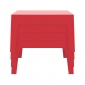 Столик пластиковый журнальный Siesta Contract Box Table полипропилен красный Фото 6
