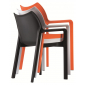 Кресло пластиковое Siesta Contract Diva стеклопластик оранжевый Фото 5