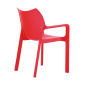 Кресло пластиковое Siesta Contract Diva стеклопластик красный Фото 5