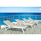 Столик пластиковый для лежака Siesta Contract Ocean Side Table пластик белый Фото 7