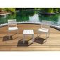 Столик пластиковый для лежака Siesta Contract Ocean Side Table пластик белый Фото 5