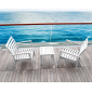 Столик пластиковый для лежака Siesta Contract Ocean Side Table пластик белый Фото 6