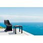 Столик пластиковый для лежака Siesta Contract Ocean Side Table пластик черный Фото 5