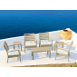 Столик пластиковый для лежака Siesta Contract Ocean Side Table пластик бежевый Фото 5