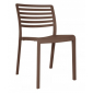Стул пластиковый Resol Lama chair стеклопластик шоколад Фото 1