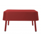 Стол пластиковый журнальный Resol Bob table footrest алюминий, полиэтилен красный Фото 1
