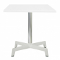 Стол пластиковый обеденный Resol Table sputnik pedestal base + H2O table top алюминий, полипропилен белый Фото 1