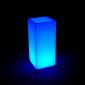 Кашпо пластиковое светящееся LED Vertical полиэтилен белый Фото 2