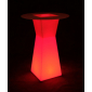 Стол пластиковый коктейльный светящийся LED Prismo полиэтилен белый Фото 8