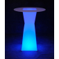 Стол пластиковый коктейльный светящийся LED Prismo полиэтилен белый Фото 7
