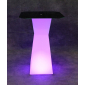 Стол пластиковый коктейльный светящийся LED Prismo полиэтилен белый Фото 15
