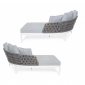 Комплект мебели Garden Relax Pelican алюминий/полиэстр белый/серый Фото 5
