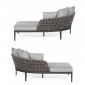 Комплект мебели Garden Relax Pelican алюминий/искусственный ротанг антрацит/серый Фото 3