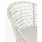 Кресло плетеное с подушкой Garden Relax Gadiel тик, искусственный ротанг белый Фото 4