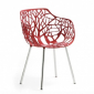 Кресло металлическое Fast Forest алюминий красный Фото 1