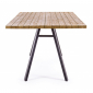 Стол деревянный обеденный Garden Relax Vermon металл, тик коричневый Фото 3