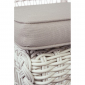 Стул плетеный с подушкой Garden Relax Jupiter алюминий, искусственный ротанг белый Фото 7
