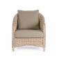 Кресло плетеное с подушкой Garden Relax Aditya алюминий, искусственный ротанг бежевый Фото 3