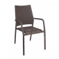 Кресло плетеное Garden Relax Ronny сталь, искусственный ротанг коричневый Фото 1