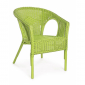 Кресло плетеное с подушкой Garden Relax Alliss натуральный ротанг зеленый Фото 2