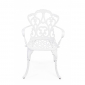 Кресло металлическое Garden Relax Victoria алюминий белый Фото 3