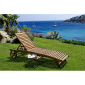Шезлонг-лежак деревянный Garden Relax Noemi Sunbed акация коричневый Фото 9
