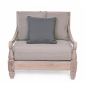Кресло деревянное с подушкой Garden Relax Bali тик, ткань коричневый Фото 3