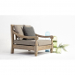 Кресло деревянное с подушкой Garden Relax Bali тик, ткань коричневый Фото 8