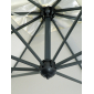 Зонт профессиональный Scolaro Napoli Braccio алюминий, акрил антрацит, слоновая кость Фото 7