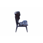 Кресло деревянное мягкое Rest.M.F Mamont Armchair фанера, массив(бук), иск.кожа, ткань коричневый Фото 2