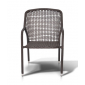Кресло плетеное 4SIS Романо алюминий, искусственный ротанг коричневый Фото 3
