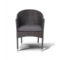 Кресло плетеное 4SIS Фраппе алюминий, искусственный ротанг, ткань коричневый Фото 3