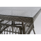 Стол плетеный со стеклом JOYGARDEN Cannes алюминий, искусственный ротанг, закаленное стекло темно-серый Фото 4