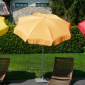 Зонт садовый с поворотной рамой Maffei Borgo сталь, полиэстер оранжевый Фото 1