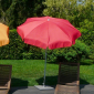 Зонт садовый с поворотной рамой Maffei Borgo сталь, полиэстер красный Фото 1