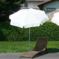 Зонт садовый с поворотной рамой Maffei Borgo сталь, полиэстер белый Фото 1