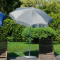Зонт садовый с поворотной рамой Maffei Borgo сталь, полиэстер серый Фото 1