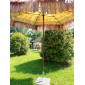 Зонт садовый с соломкой Maffei Tulum Maxi сталь, рафия слоновая кость, виски, коричневый Фото 5