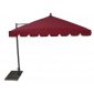 Зонт садовый с поворотной рамой Maffei Allegro алюминий, дралон бордовый Фото 4