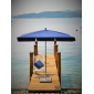 Зонт садовый с поворотной рамой Maffei Novara сталь, полиэстер синий Фото 3