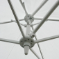 Зонт садовый с поворотной рамой Maffei Kronos ICE алюминий, полиэстер белый Фото 4